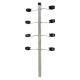 Big Haste Quadrada Lisa p/ Cerca Elétrica 25 x 25 1,00m 12 Isoladores